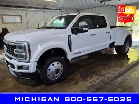 White 2024 Ford F-450SD Platinum for sale in Michigan Center, MI