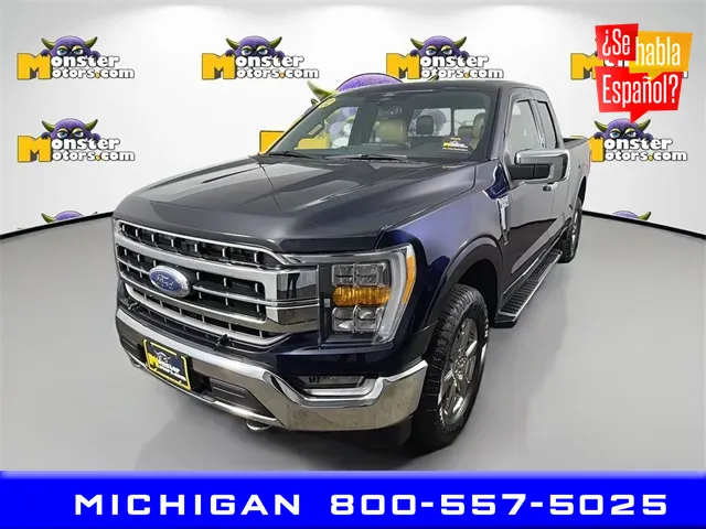 Blue 2022 Ford F-150 Lariat for sale in Michigan Center, MI