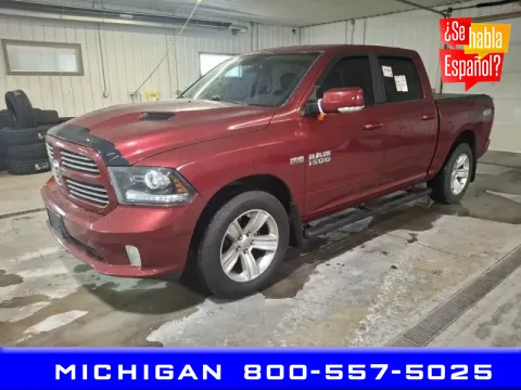 Red 2013 Ram 1500 Sport for sale in Michigan Center, MI
