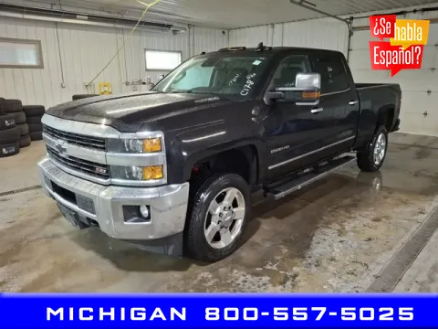 Black 2016 Chevrolet Silverado 2500HD LTZ for sale in Michigan Center, MI