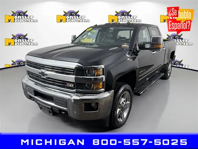 Black 2016 Chevrolet Silverado 2500HD LTZ for sale in Michigan Center, MI