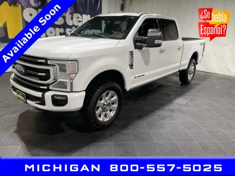 White 2022 Ford F-350SD Platinum for sale in Michigan Center, MI