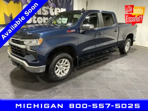 Blue 2022 Chevrolet Silverado 1500 LT for sale in Michigan Center, MI