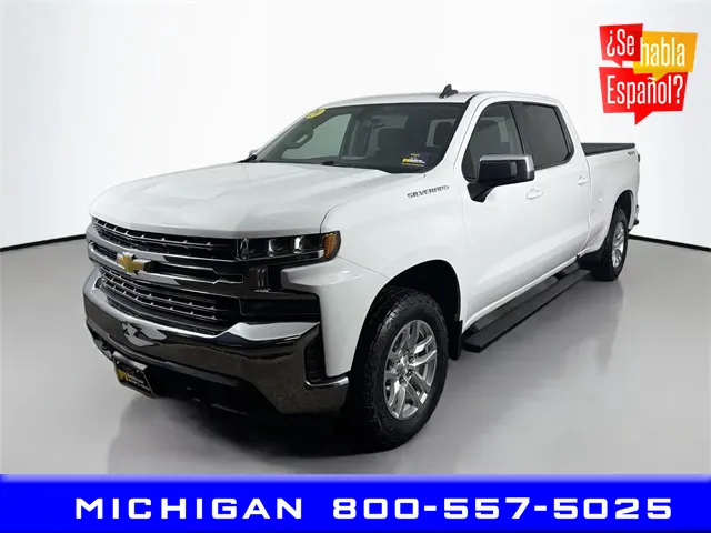 White 2021 Chevrolet Silverado 1500 LT for sale in Michigan Center, MI