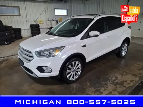 White 2018 Ford Escape Titanium for sale in Michigan Center, MI