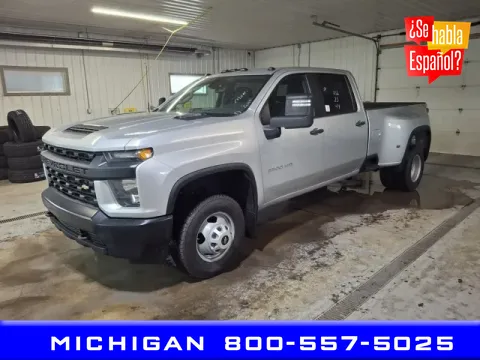 Silver 2023 Chevrolet Silverado 3500HD Work Truck for sale in Michigan Center, MI