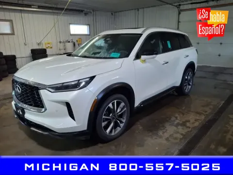 White 2022 INFINITI QX60 LUXE for sale in Michigan Center, MI