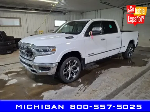 White 2022 Ram 1500 Limited for sale in Michigan Center, MI