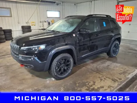 Black 2022 Jeep Cherokee Trailhawk for sale in Michigan Center, MI