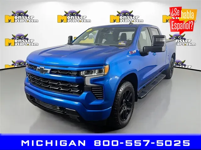 Blue 2022 Chevrolet Silverado 1500 RST for sale in Michigan Center, MI