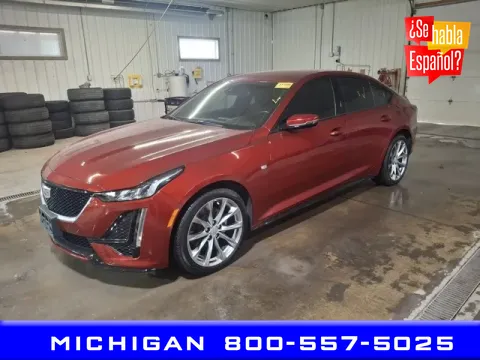 Red 2022 Cadillac CT5 Sport for sale in Michigan Center, MI
