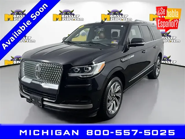 Black 2023 Lincoln Navigator L Reserve for sale in Michigan Center, MI