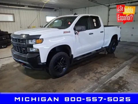 White 2020 Chevrolet Silverado 1500 Custom Trail Boss for sale in Michigan Center, MI