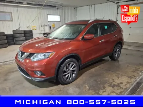 Red 2016 Nissan Rogue SL for sale in Michigan Center, MI
