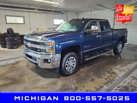 Blue 2016 Chevrolet Silverado 2500HD LTZ for sale in Michigan Center, MI