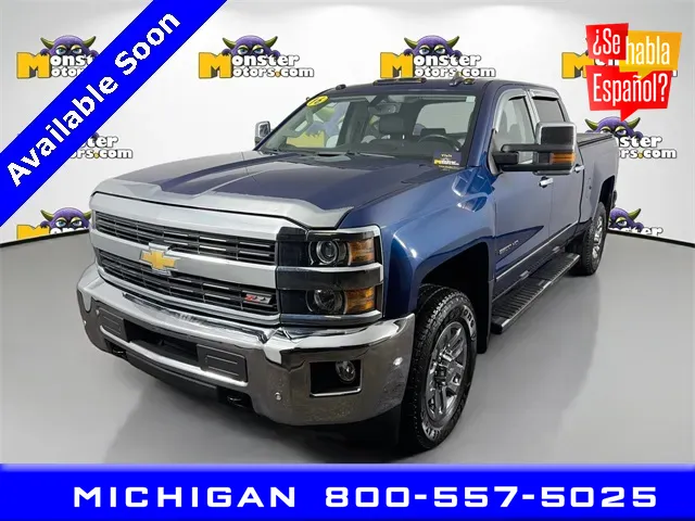 Blue 2016 Chevrolet Silverado 2500HD LTZ for sale in Michigan Center, MI