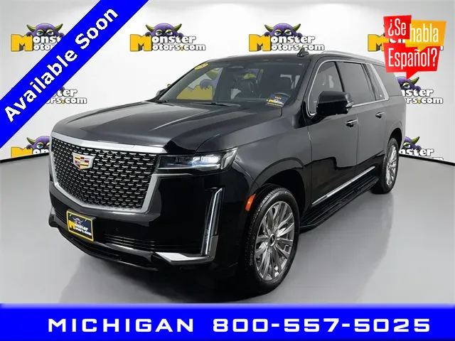 Black 2023 Cadillac Escalade ESV Premium for sale in Michigan Center, MI