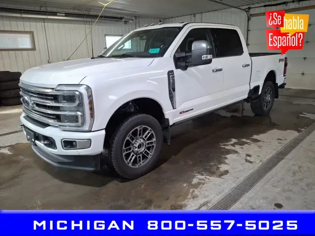 White 2024 Ford F-350SD Limited for sale in Michigan Center, MI