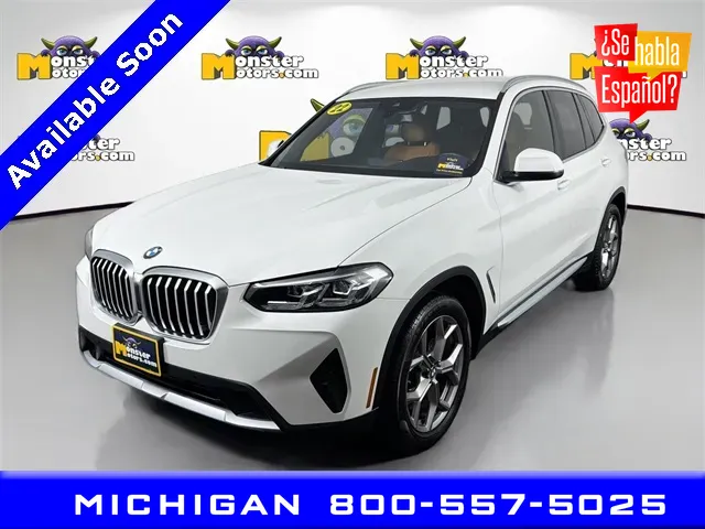 White 2022 BMW X3 xDrive30i for sale in Michigan Center, MI