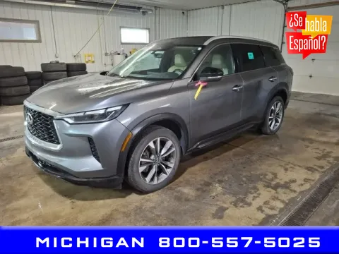 Gray 2023 INFINITI QX60 LUXE for sale in Michigan Center, MI