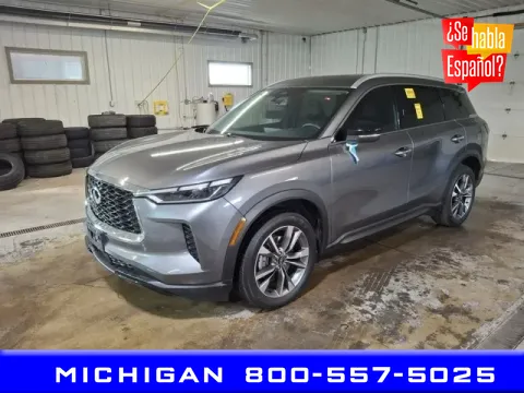 Gray 2023 INFINITI QX60 LUXE for sale in Michigan Center, MI