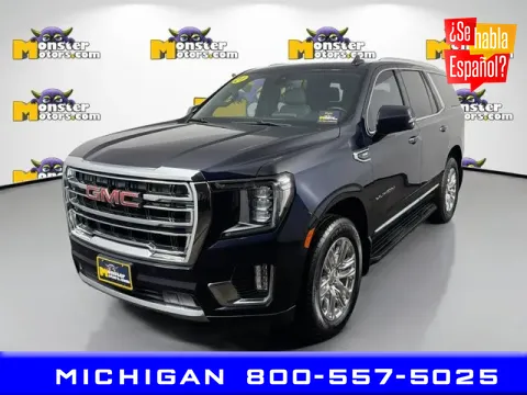 Black 2021 GMC Yukon SLT for sale in Michigan Center, MI