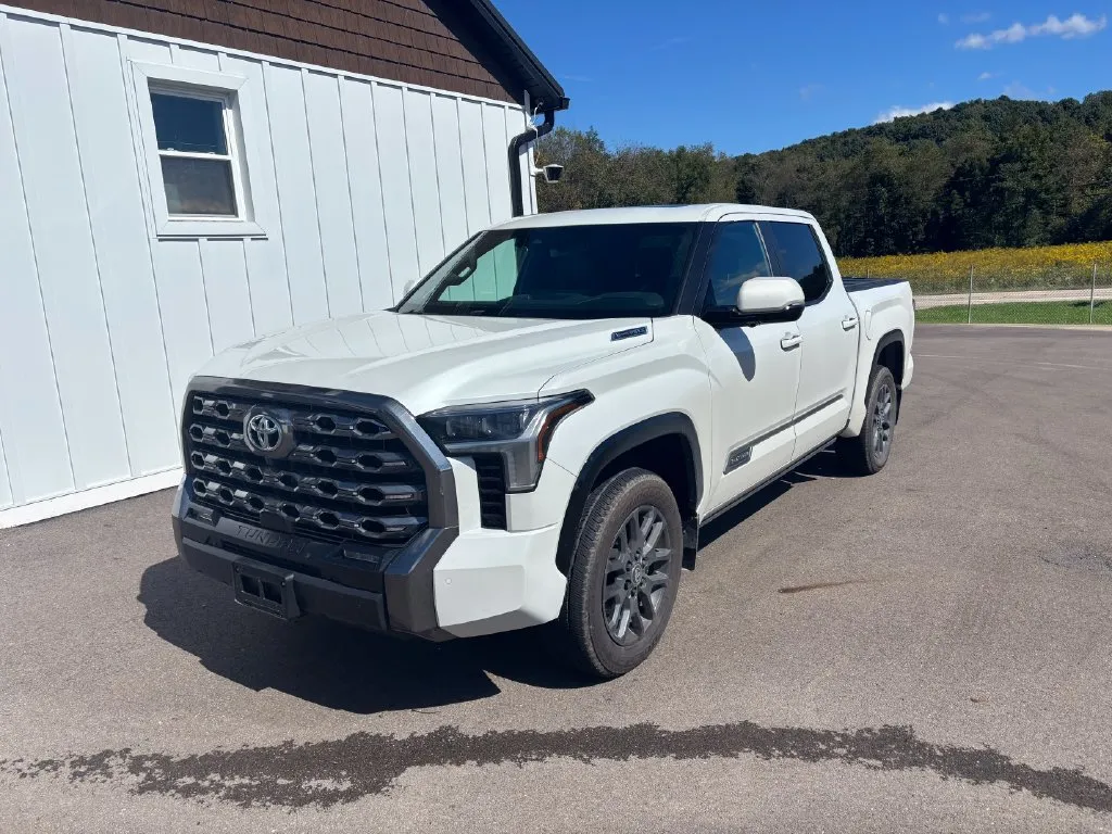 White 2025 Toyota Tundra Hybrid Platinum for sale in Crooksville, OH