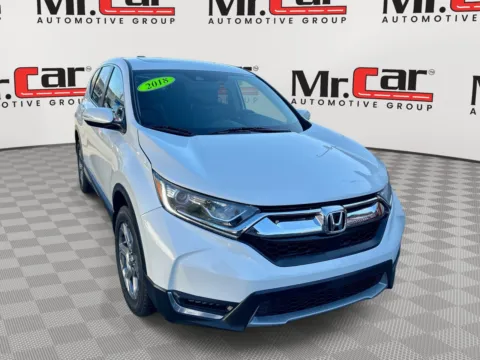 White 2018 HONDA CR-V EX-L for sale in Brentwood, MD