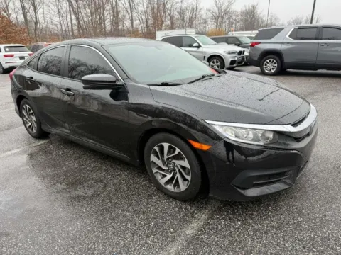 Black 2018 HONDA CIVIC EX for sale in Brentwood, MD