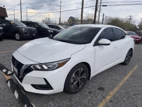White 2023 NISSAN SENTRA SV for sale in Brentwood, MD