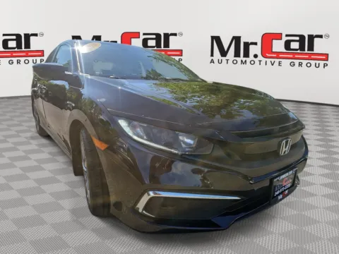 Black 2020 HONDA CIVIC LX for sale in Brentwood, MD