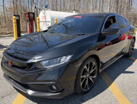 Black 2020 HONDA CIVIC SPORT for sale in Brentwood, MD