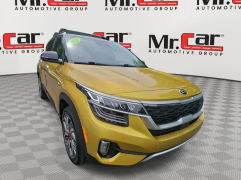 Orange 2021 KIA SELTOS SX for sale in Brentwood, MD
