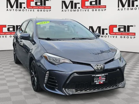 Gray 2018 TOYOTA COROLLA XSE for sale in Brentwood, MD