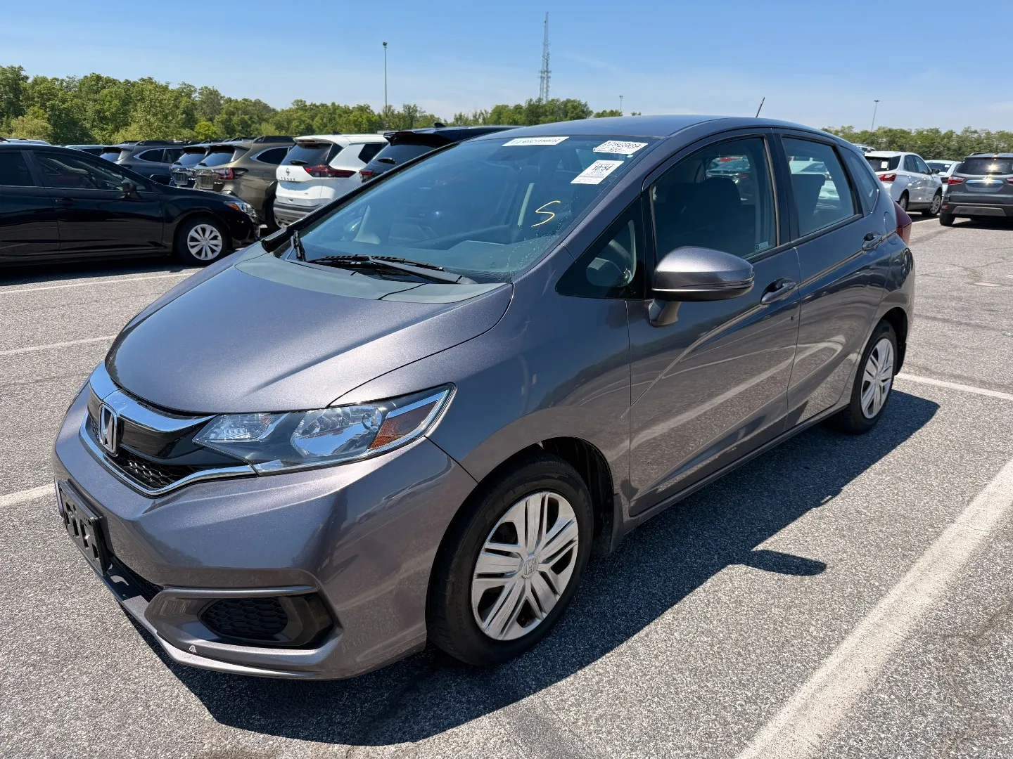 Gray 2018 HONDA FIT LX for sale in Brentwood, MD