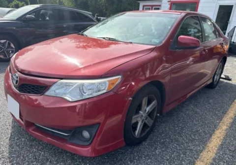 Red 2012 TOYOTA CAMRY SE for sale in Brentwood, MD