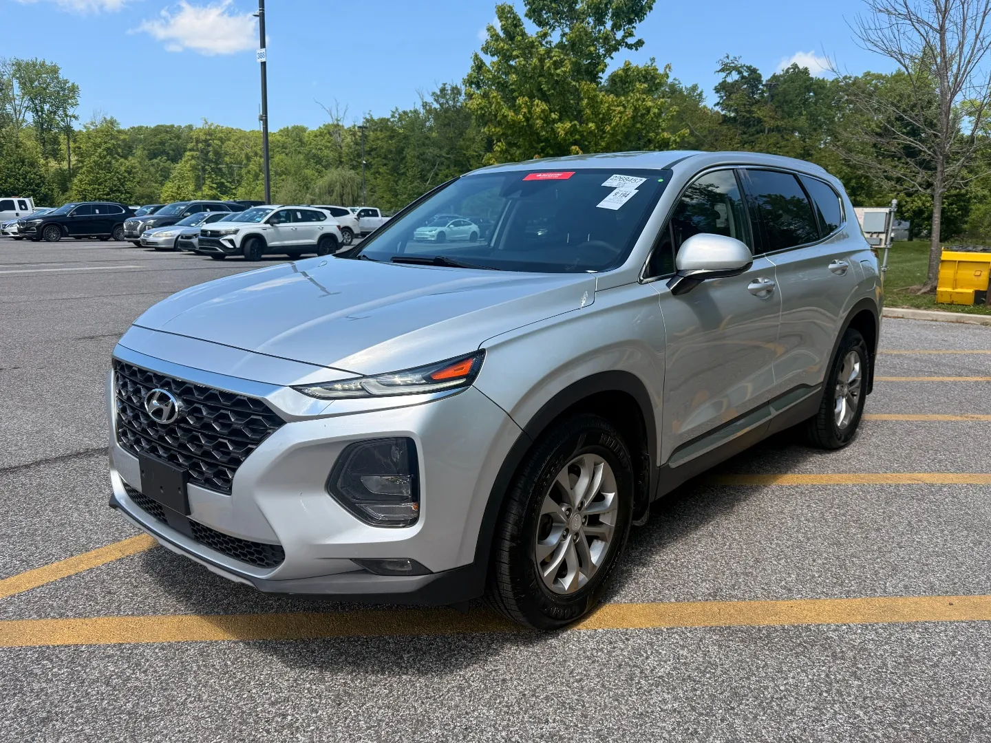 Silver 2020 HYUNDAI SANTA FE SEL AWD for sale in Brentwood, MD