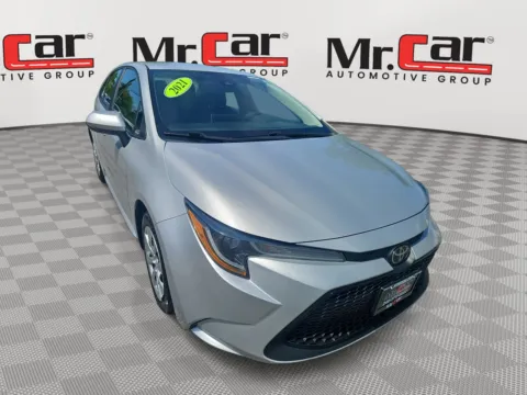 Silver 2021 TOYOTA COROLLA LE for sale in Brentwood, MD