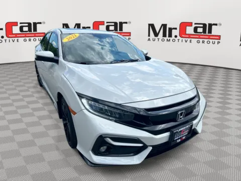 White 2021 HONDA CIVIC SPORT TOURING W/ LEATHER & SUNROOF for sale in Brentwood, MD