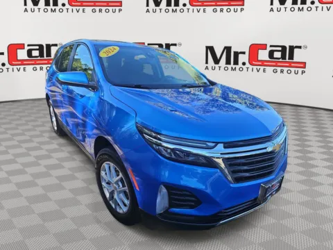 Blue 2024 CHEVROLET EQUINOX LT for sale in Brentwood, MD