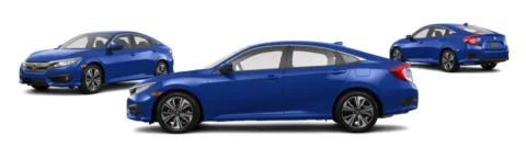 Black 2016 HONDA CIVIC EX for sale in Brentwood, MD