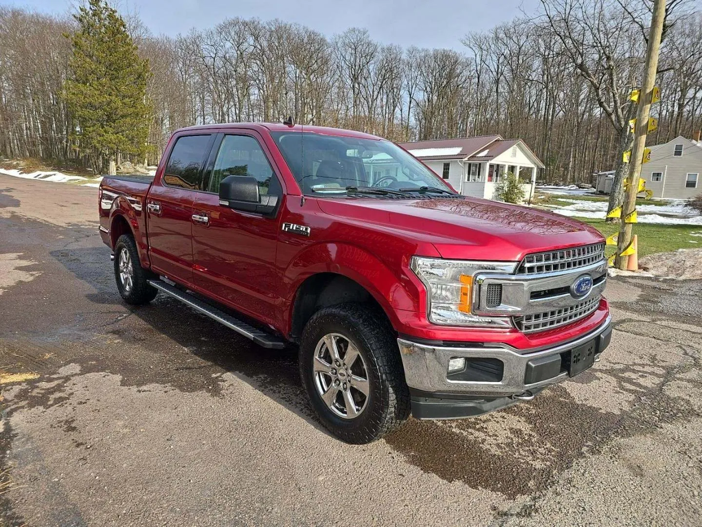 Red 2019 FORD F-150 LARIAT SUPERCREW 4WD for sale in Gaithersburg, MD