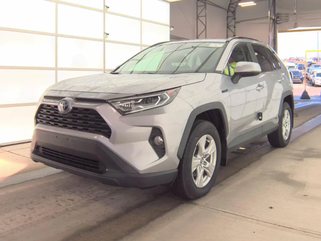 Silver 2021 TOYOTA RAV4 HYBRID for sale in Gaithersburg, MD