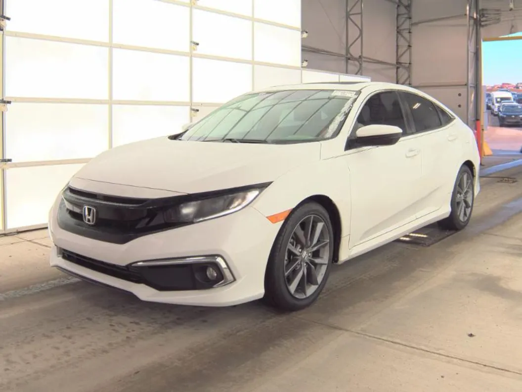 White 2020 HONDA CIVIC EX for sale in Gaithersburg, MD