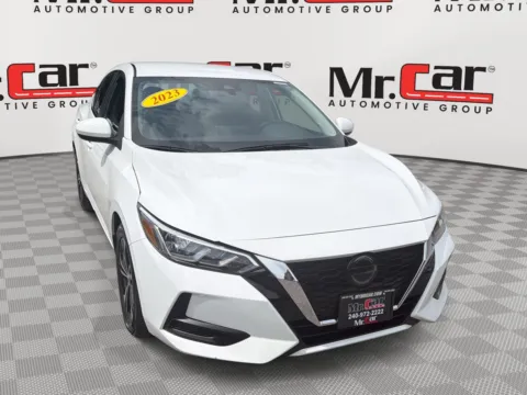 White 2023 NISSAN SENTRA SV for sale in Gaithersburg, MD
