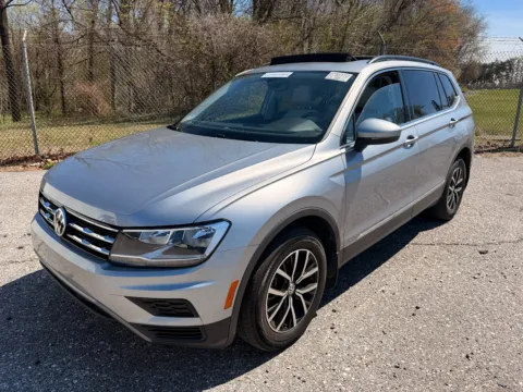 Silver 2021 VOLKSWAGEN TIGUAN SE W/ AWD & SUNROOF for sale in Glen Burnie, MD