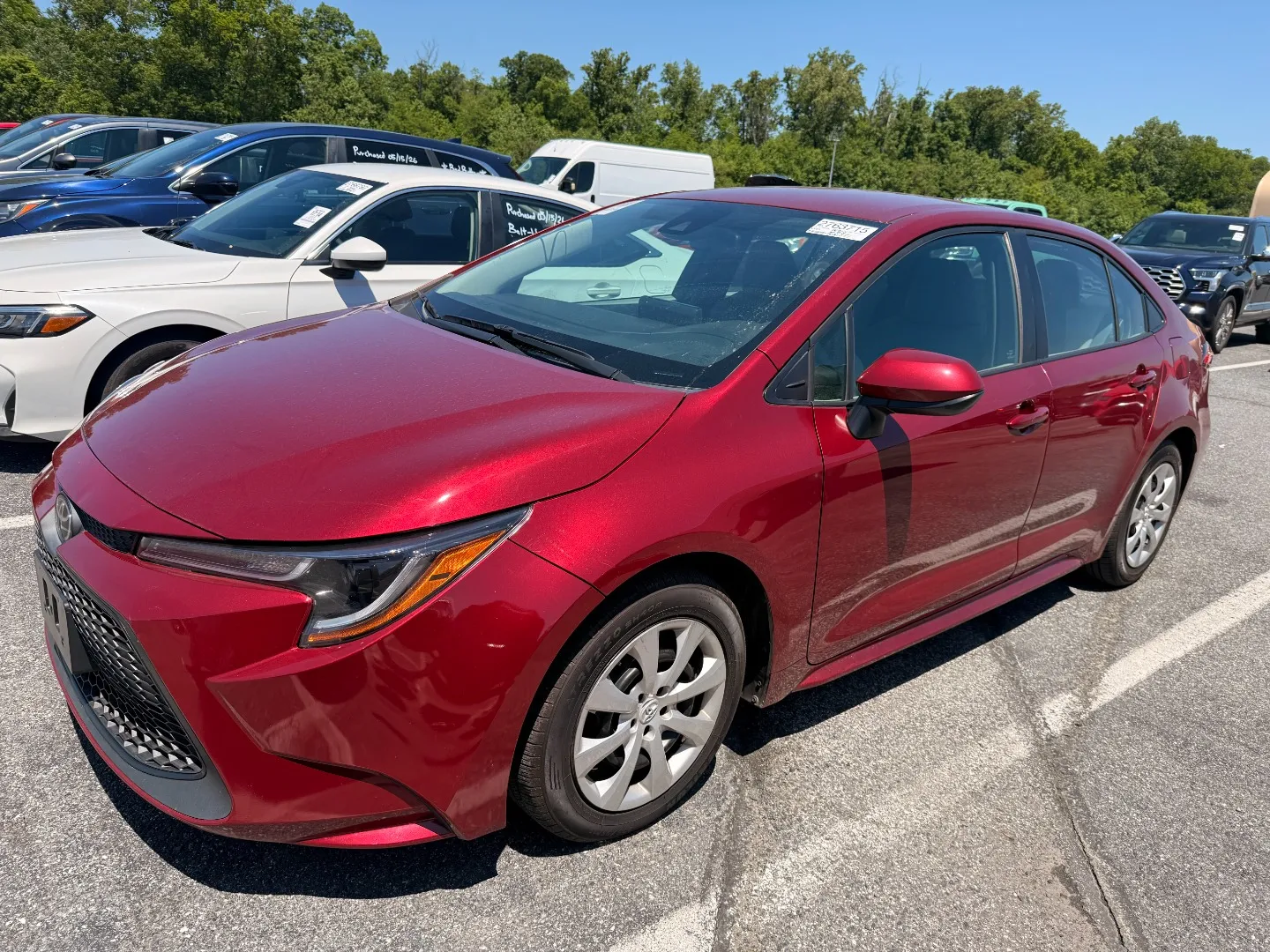 Red 2022 TOYOTA COROLLA LE for sale in Glen Burnie, MD