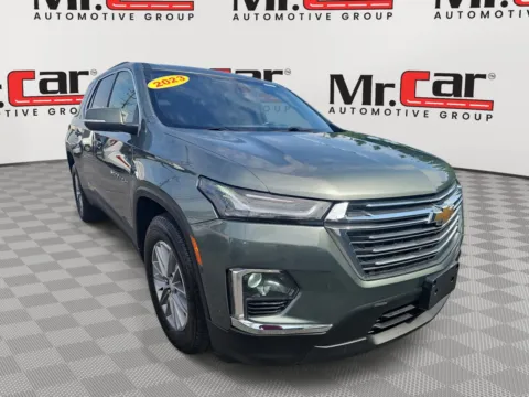 Gray 2023 CHEVROLET TRAVERSE LT CLOTH W/ AWD & THIRD ROW SEATS for sale in Glen Burnie, MD