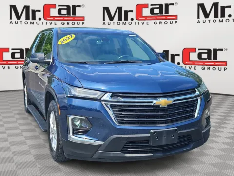 Blue 2022 CHEVROLET TRAVERSE LS for sale in Glen Burnie, MD