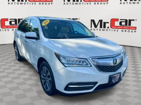 White 2016 ACURA MDX W/TECHNOLOGY PKG for sale in Glen Burnie, MD